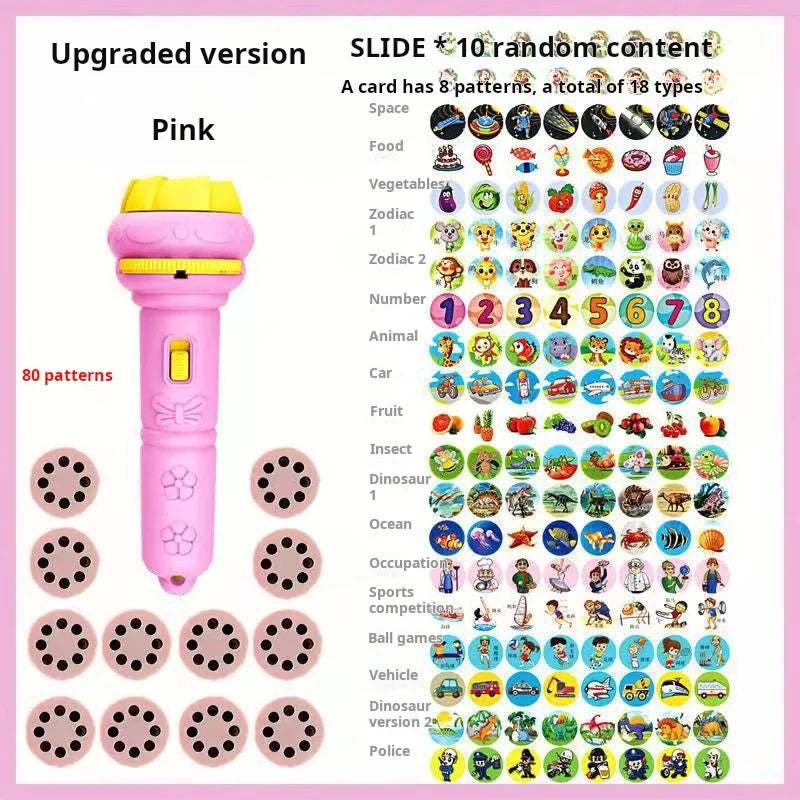 Projection Flashlight for Kids 80 Patterns