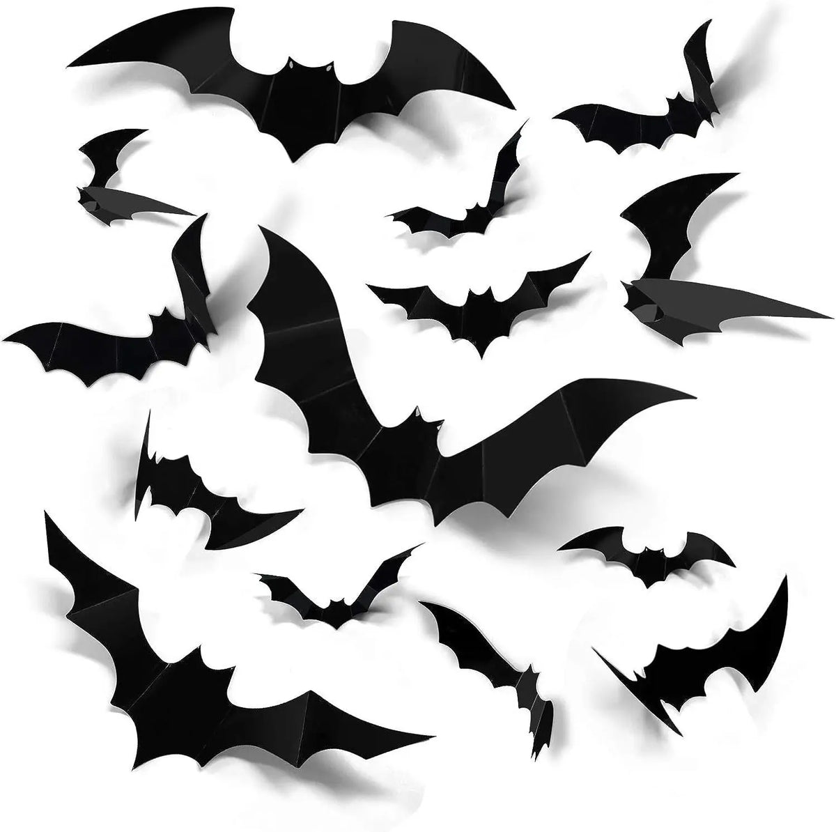 12pcs Halloween Decoration 3d Bat Wall Stickers Furniture Windows Yard Outdoor