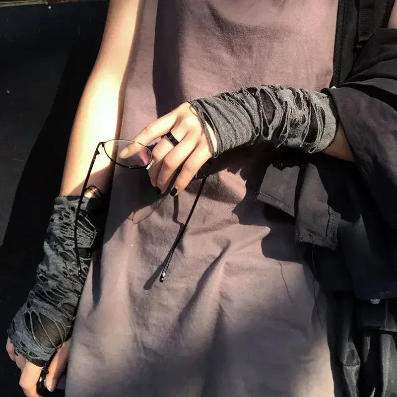 New Hot Sale Fashionable Simple Gothic Fingerless Gloves