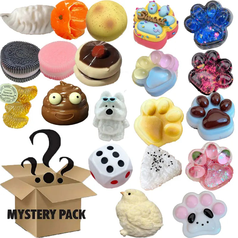 Kawaii Cat's Paw Squishy Fidget Rainbow Ball