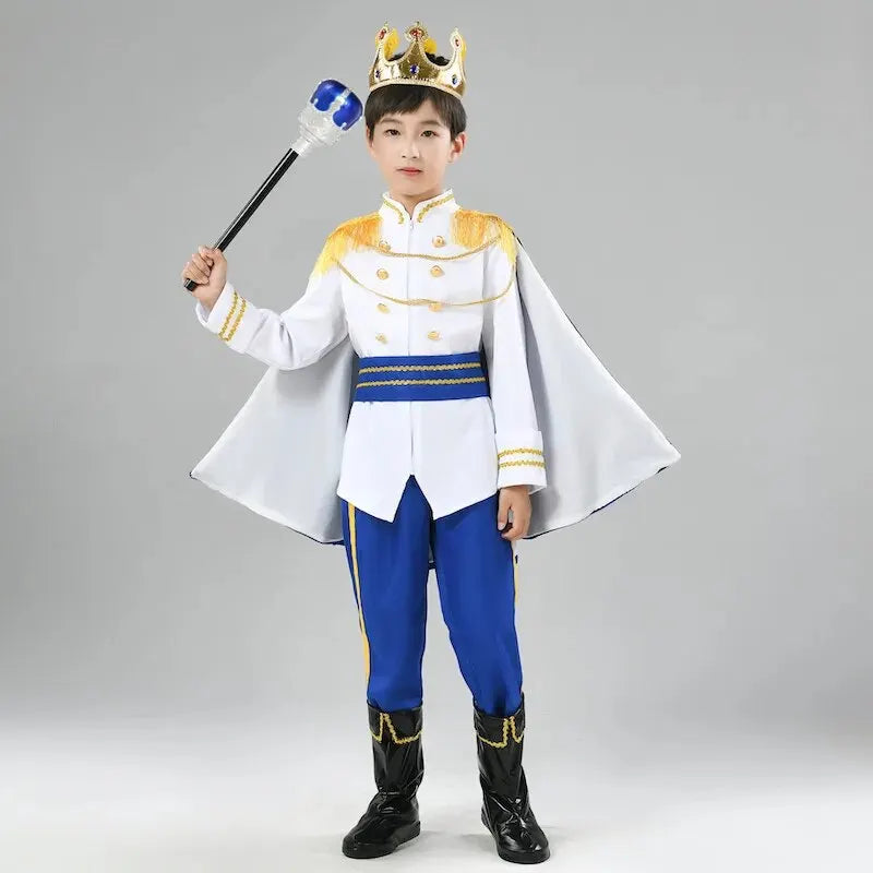 Royal Prince King Costume 7-Piece Medieval Set