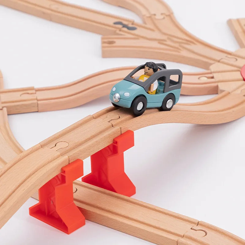New Wooden Track Accessories Beech Wood Train