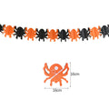 Halloween Paper Banner Garland Pumpkin Spider Ghost Banner Halloween Party