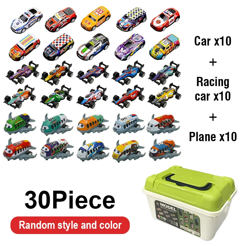 20 30 50Pcs Mini Car Set Inertia Vehicles