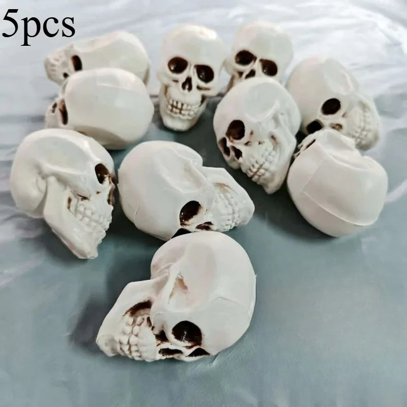 Realistic Skull Head Terrible Human Decoration