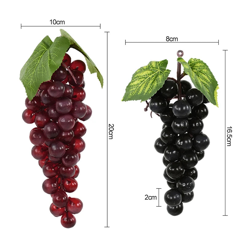 Artificial Grapes Bunches Simulation Fruits Grape Home Kitchen Wine Decoration