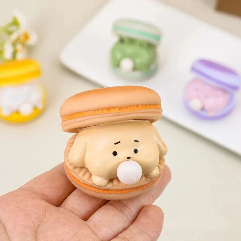 Cute Animal Pinch Bubble Burger Squishy Stress