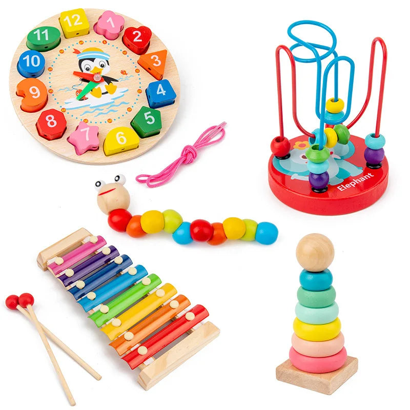 Montessori Baby Toys 3D Wooden Puzzles