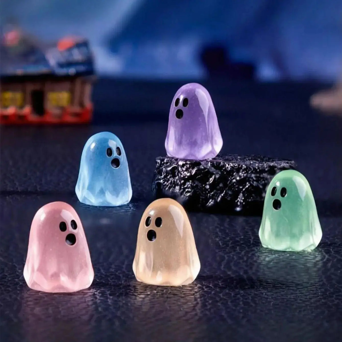 Luminous Ghost Figures LED Halloween Decoration Set