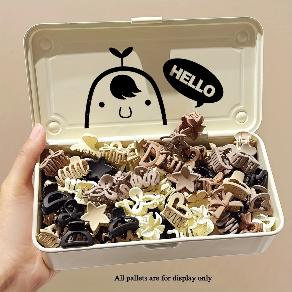 5 10 20 30pcs Beige Mixed Pack Small Clips Cute Girl Accessories Daily Use