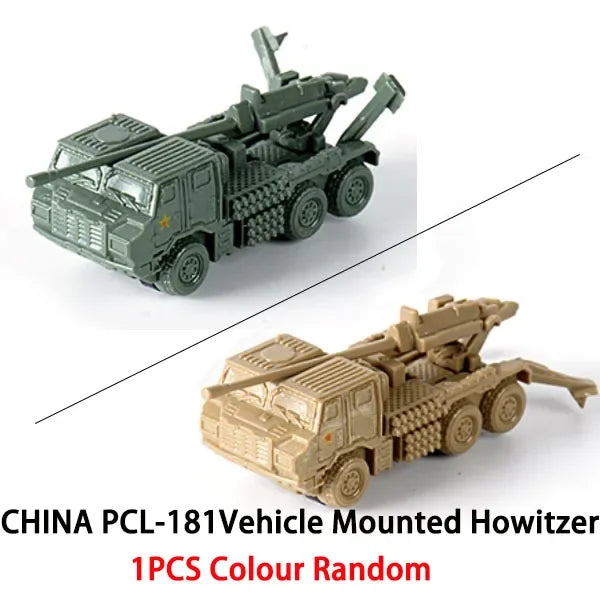 1 144 5cm Classic Tank Model WWII Soviet BM21 Italian B1 Destroyer US M35