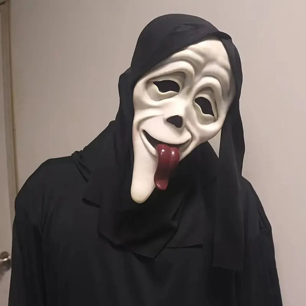 Halloween Cosplay Screaming Horror Props Mask Breathable Skeleton Mask