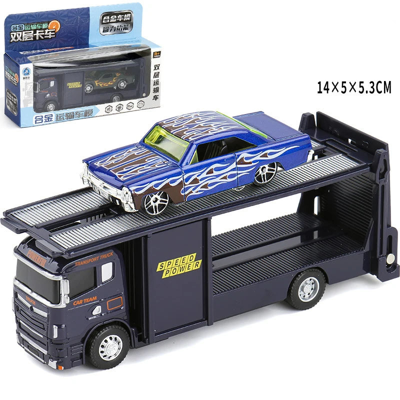 1:64 Scania Container Truck American Container Truck Alloy Diecast Model Car