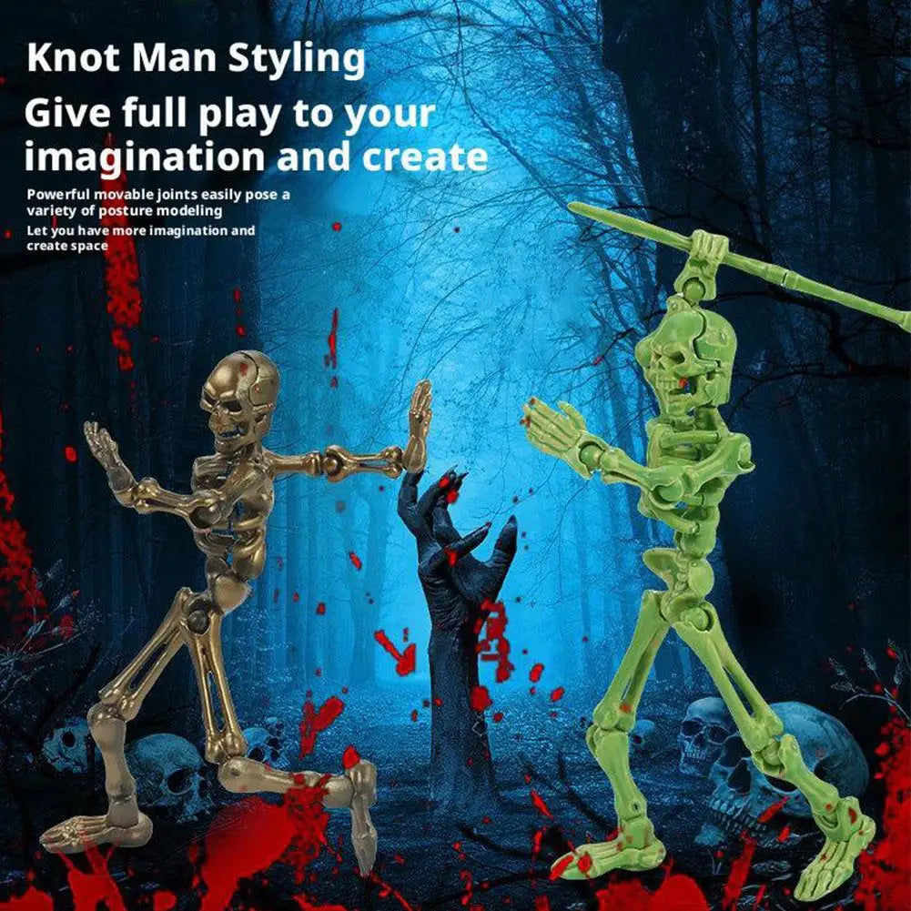 Spooky Halloween Magnetic Skeleton Posable