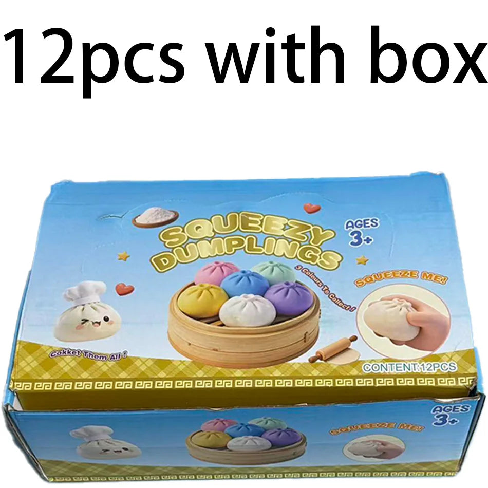 Glitter Dumpling Squishy Toy 6 Styles Box