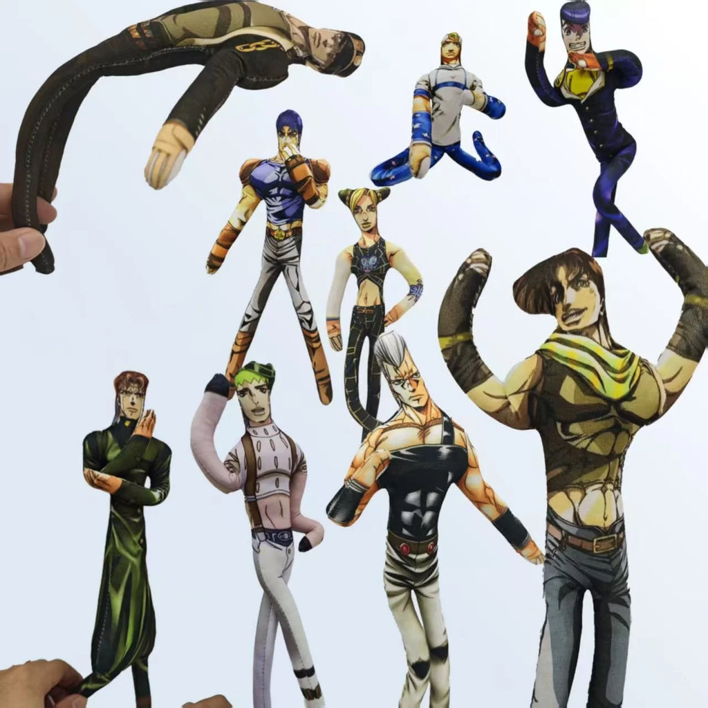 28cmJoJo Jotaro Kujo Joseph Joestar Gyro Zeppeli Johnny Joestar Stuffed Doll