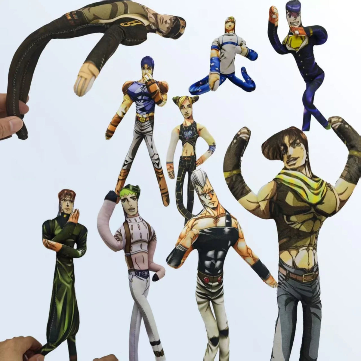 28cmJoJo Jotaro Kujo Joseph Joestar Gyro Zeppeli Johnny Joestar Stuffed Doll