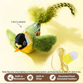 The Pet Cat Toy Emulates Sound Bird Amuse Cat Elastic Rope Relieve Boredom