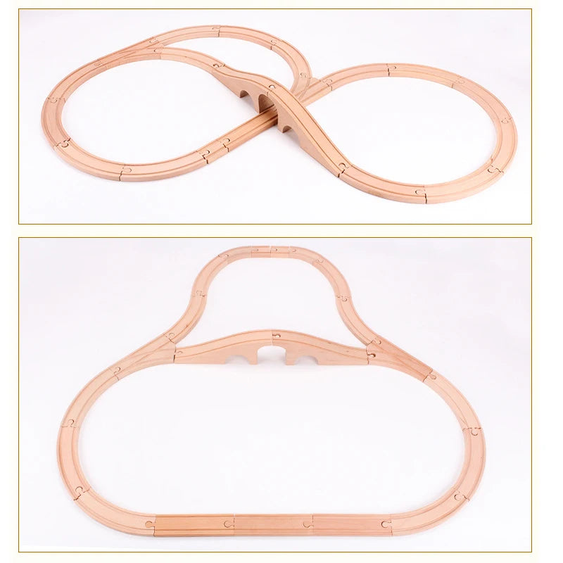 New Wooden Track Accessories Beech Wood Train