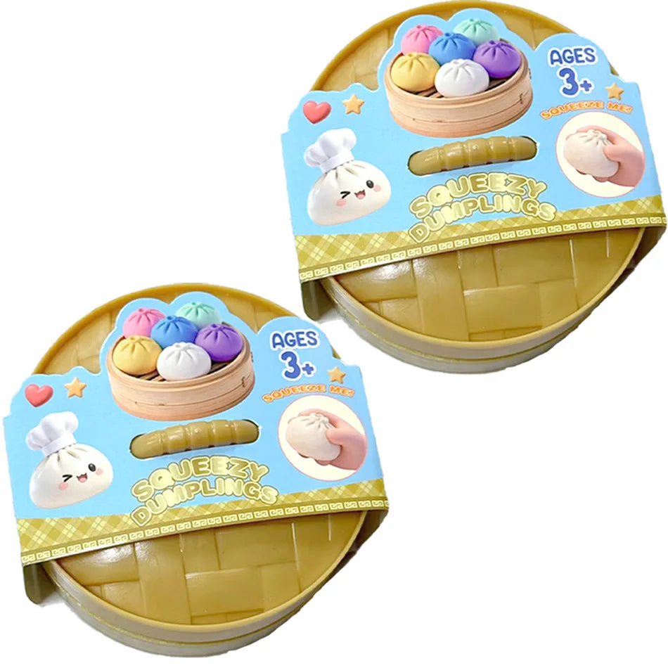 Glitter Dumpling Squishy Toy 6 Styles Box