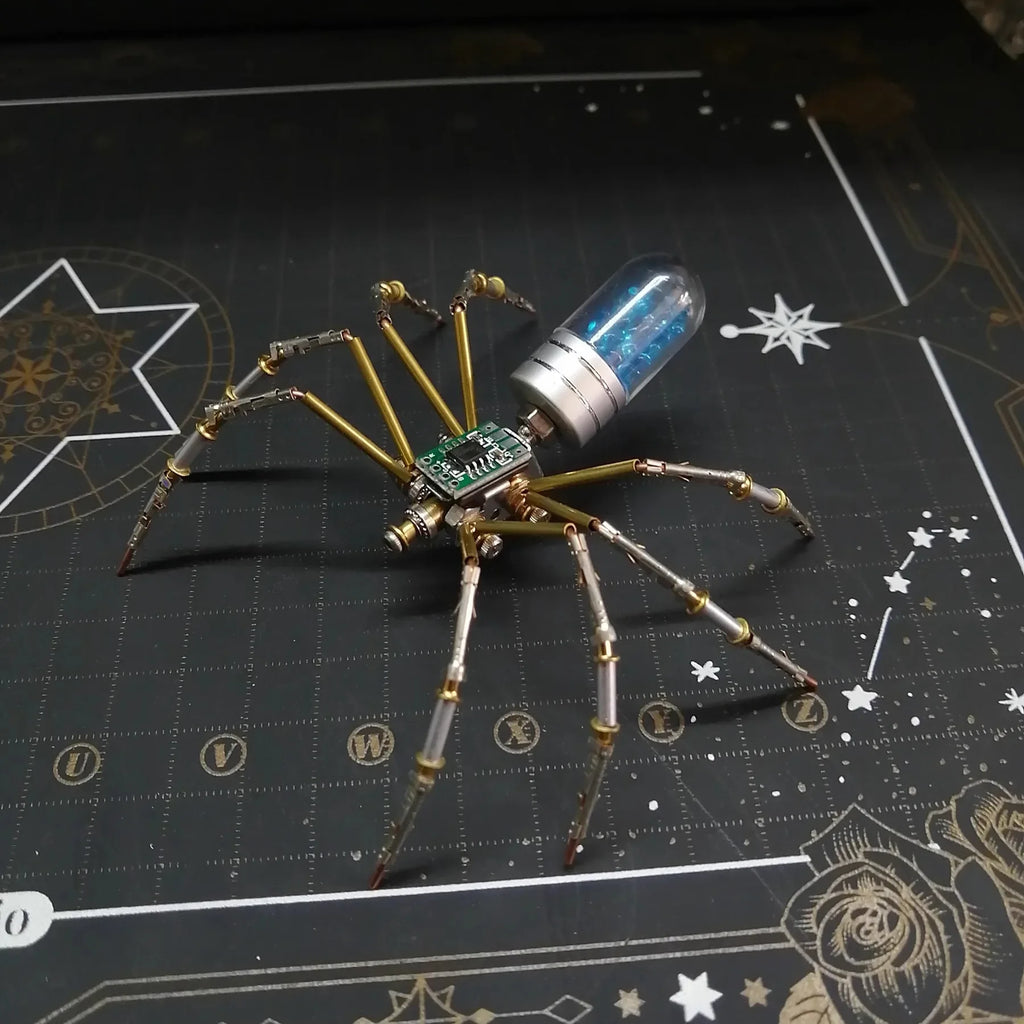 DIY Metal Assembly Spider Model Kit Steampunk Mechanical Insects Jigsaw Spiders