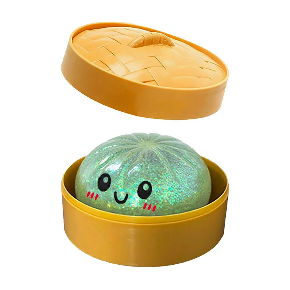 Glitter Dumpling Squishy Toy 6 Styles Box