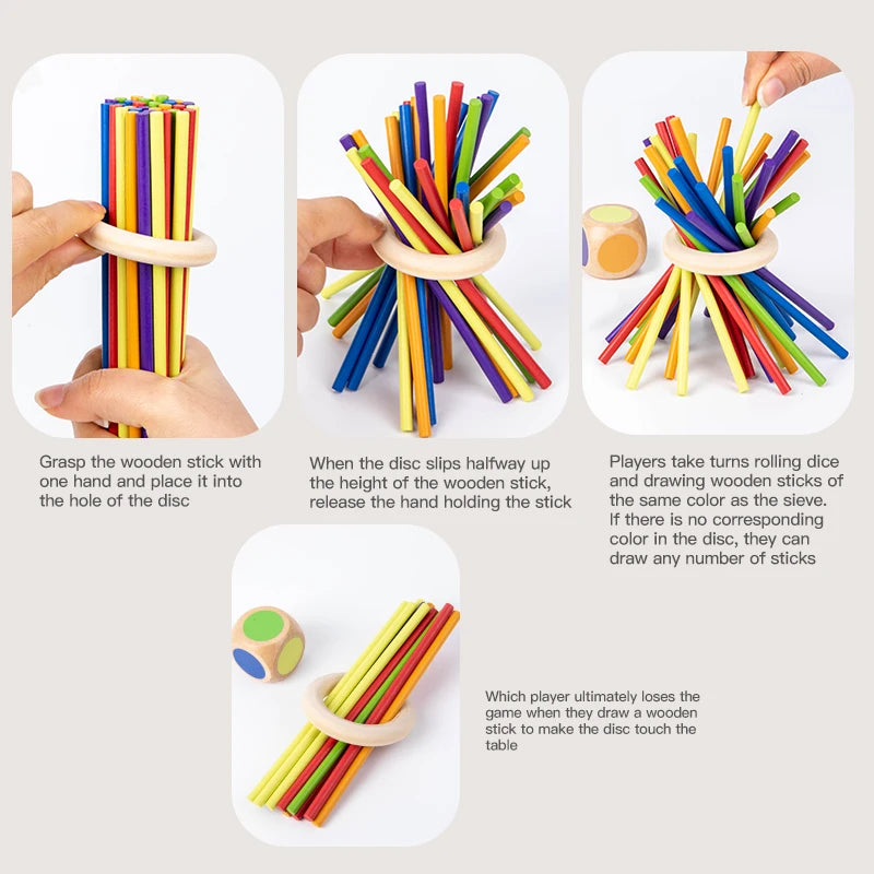 Interactive Wooden Stick Board Game Parent Child