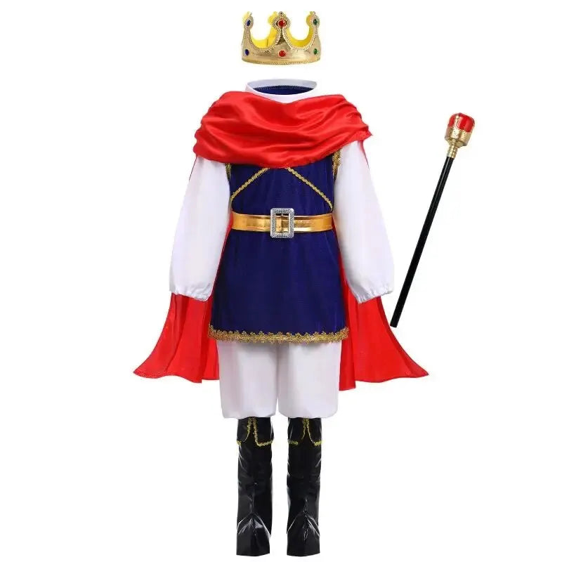 Royal Prince King Costume 7-Piece Medieval Set