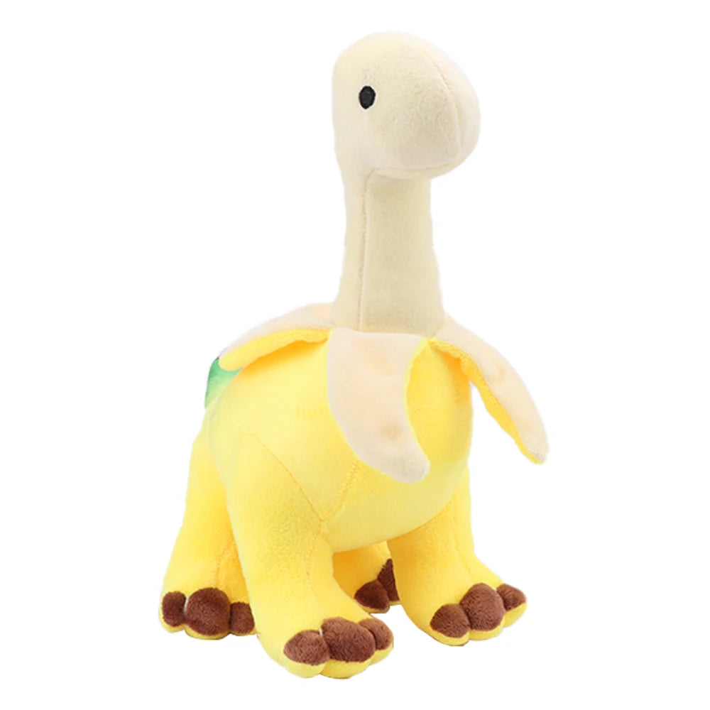 Cute Peeled Banana Brontosaurus Plush Toys Soft Stuffed Dragon Animals Kawaii