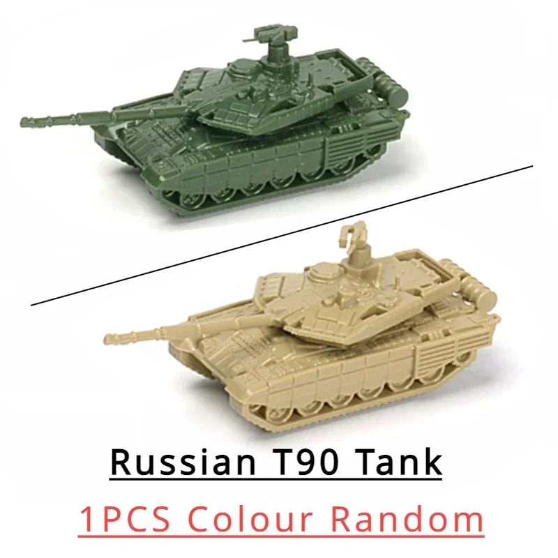 1 144 5cm Classic Tank Model WWII Soviet BM21 Italian B1 Destroyer US M35