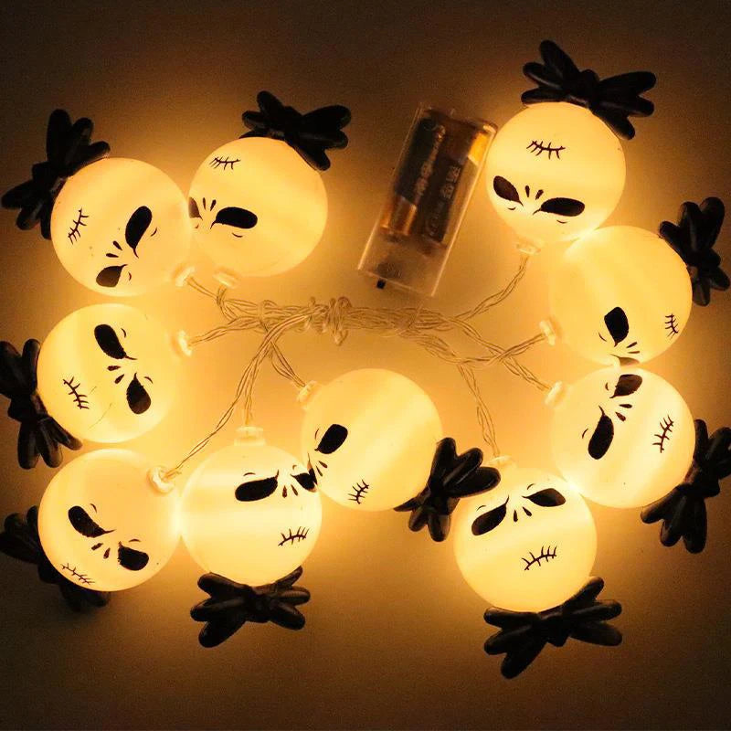 1.5m 10LED Horror Black Crow Bat LED Lights Halloween Party String Fairy Lights
