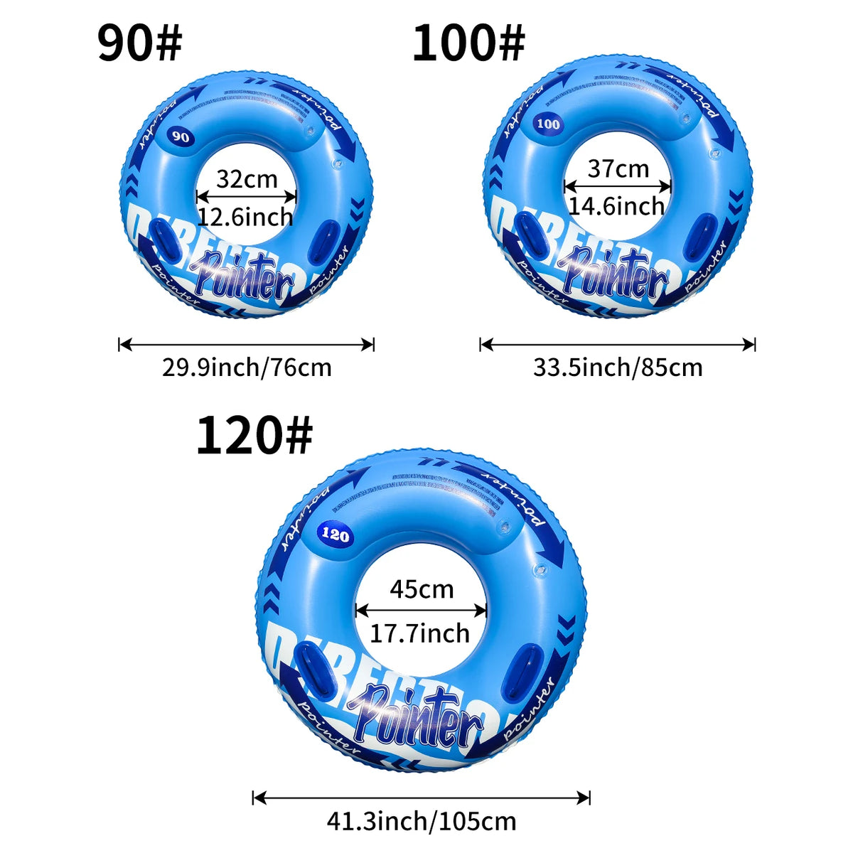 Double Balloon Inflatable Swimming Ring Beach toys Pool Floaties Adults Swim
