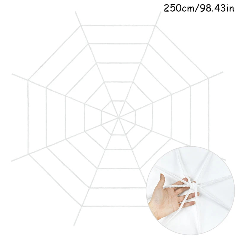 150 250cm Black White Spider Web Giant Stretchy Cobweb Home Bar Garden