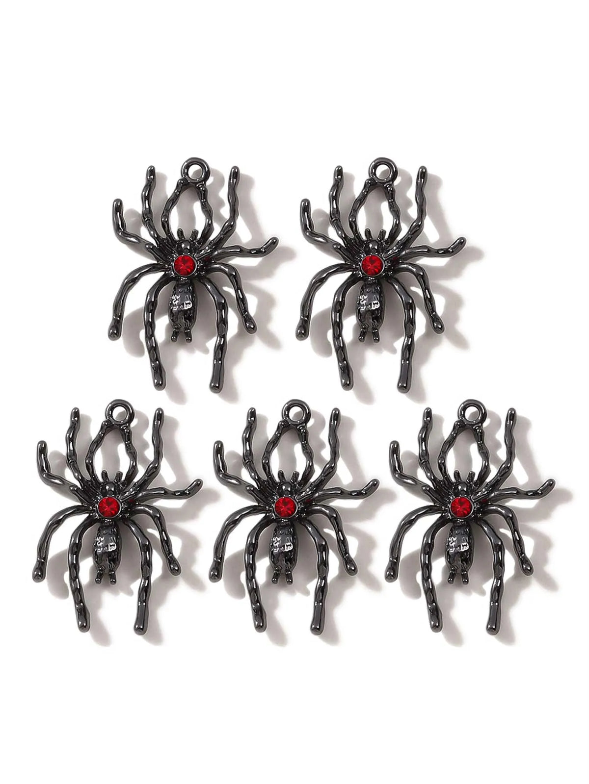 10pcs Dark Gothic Retro Black Butterfly Spider Cross