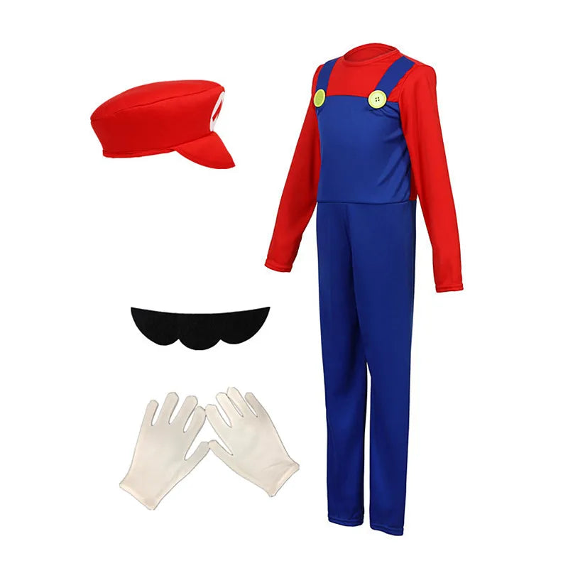 Red Green Game Jumpsuit Complete Costume Set