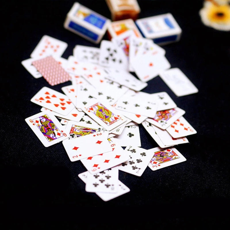 Mini Playing Cards Poker Games Super Small Travel