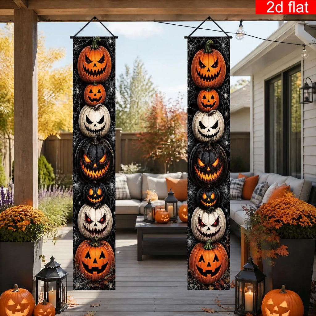 Halloween Porch Banner Set Jack O Lantern