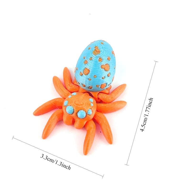 3D Printed Flexible Spider Sculpture Kids Simulation Animal Toy Creative Home