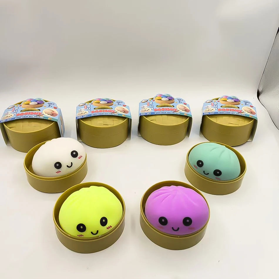 Blind Box Colorful Dumpling Squishy Stress Toy
