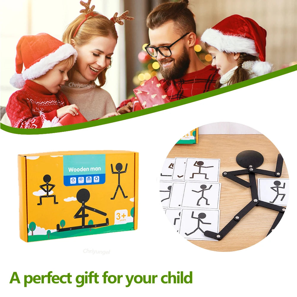 Montessori Material DIY Puzzle Toys Boards Educational Game Early Learning