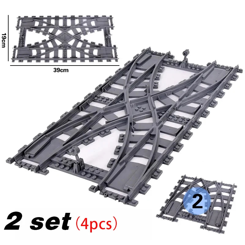 City Trains Building Block Railway Set STEM Toy