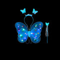 LED Children Costume Props Girls Skirts Angel Luminous Wings Flashing Butterfly