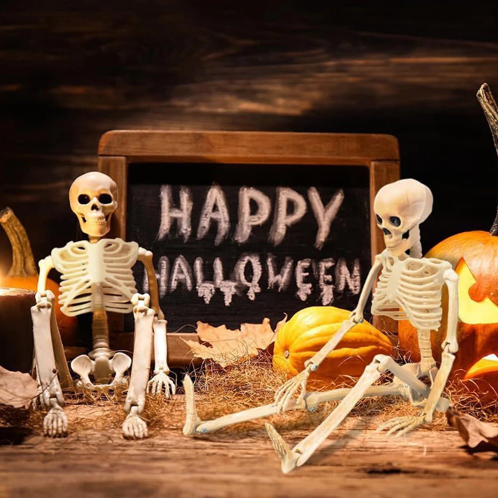 Halloween Decorations Skeleton Posable Statue