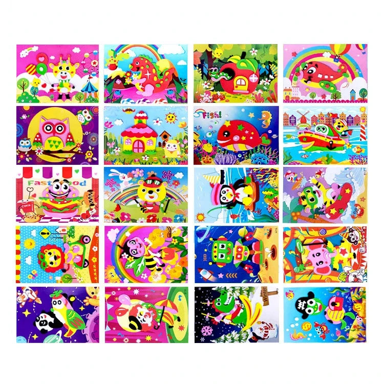 Educational 3D Eva Foam Sticker DIY Puzzle