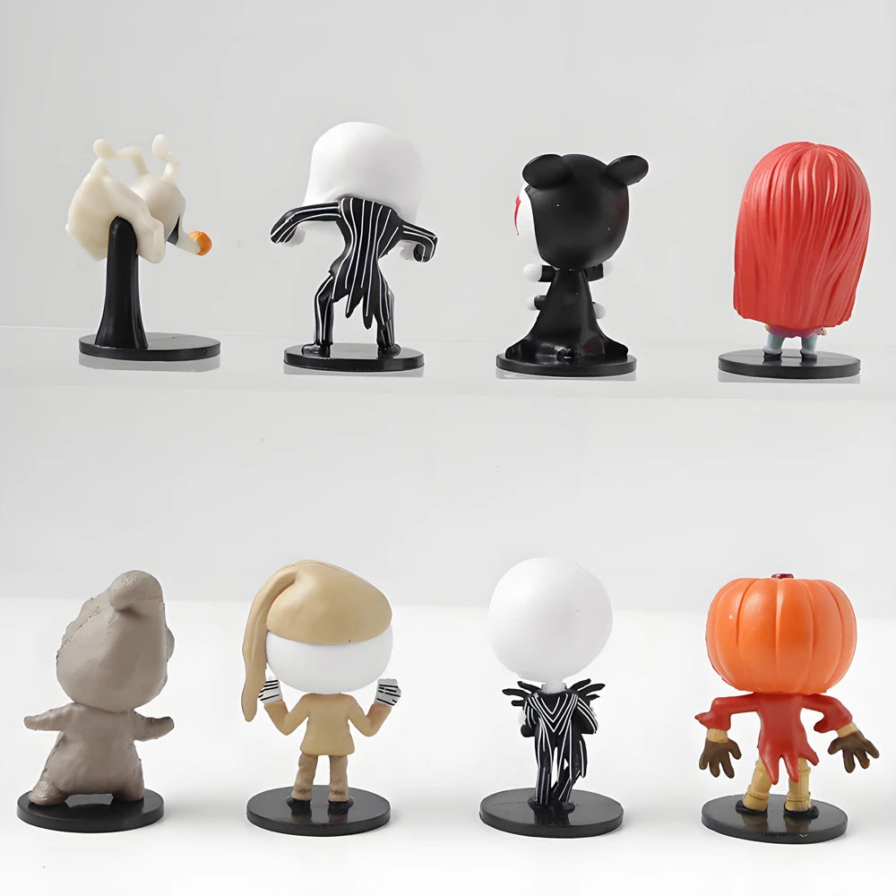 Desktop Decoration 8pcs set Nightmare Sally Jack Skellington Xmas Figure