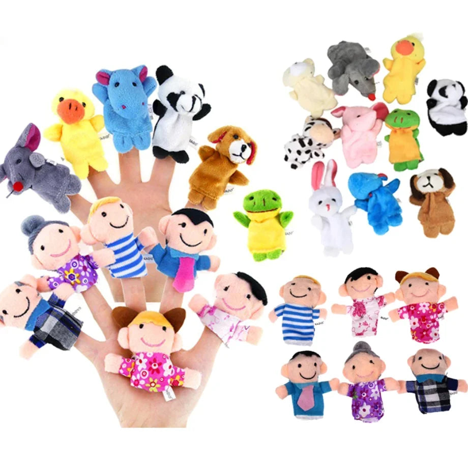 10 Pcs Cartoon Hand Doll Finger Puppet