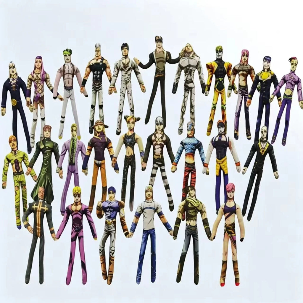 28cmJoJo Jotaro Kujo Joseph Joestar Gyro Zeppeli Johnny Joestar Stuffed Doll