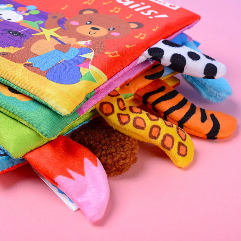 3D Visual Tail Cloth Book Baby Tear Resistant Learning