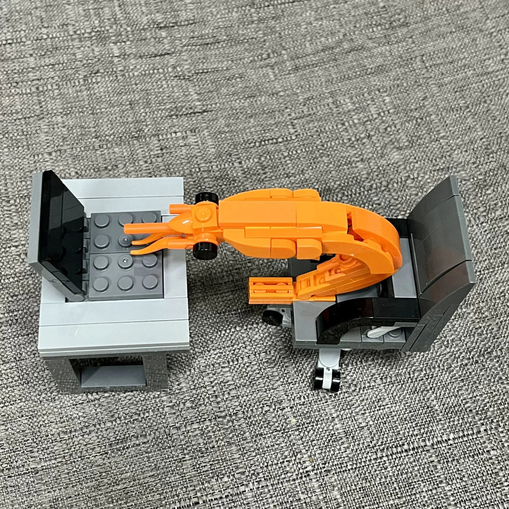 MOC Building Block Shrimp Model Creative Puzzle Assembly