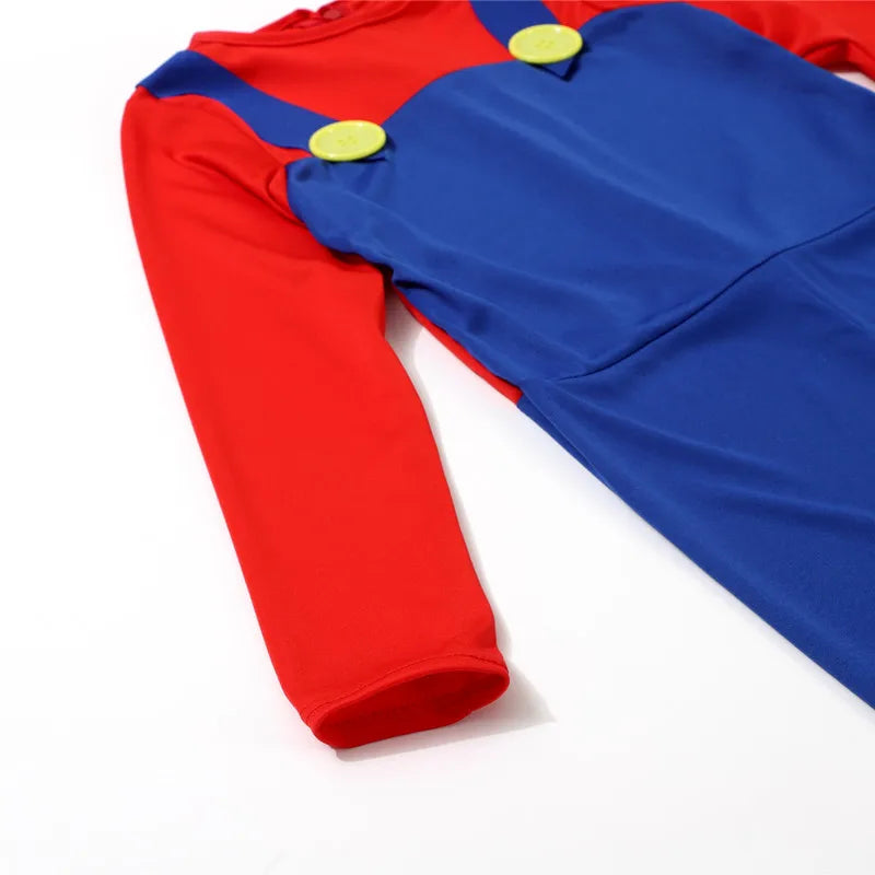 Red Green Game Jumpsuit Complete Costume Set